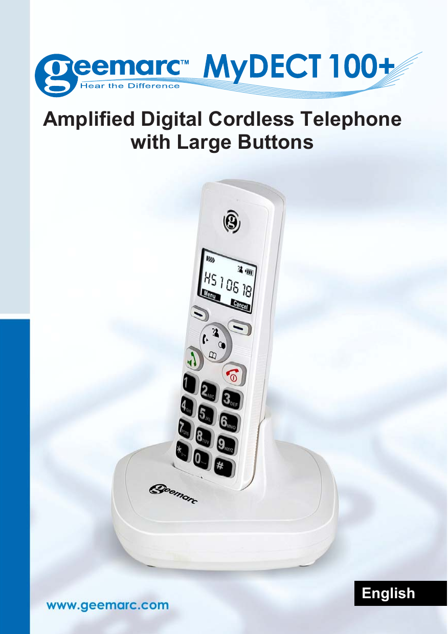 Geemarc AmpliDECT 350 Amplified Cordless DECT Telephone