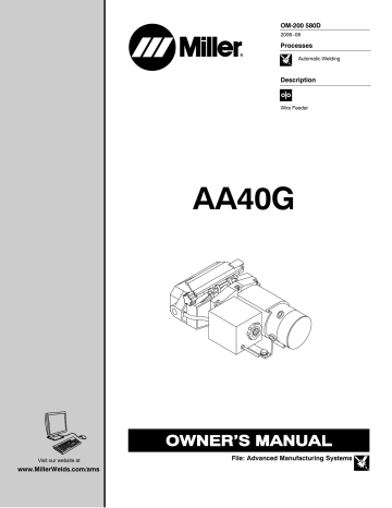 Miller AA40G Owner’s Manual | Manualzz