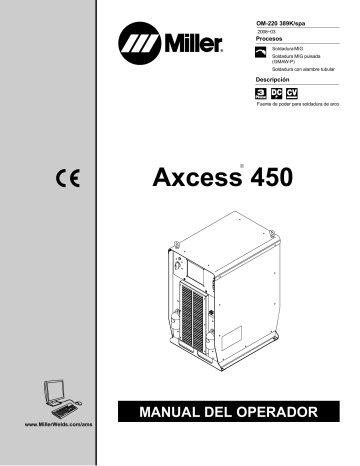 Miller AXCESS 450 CE Manual de usuario | Manualzz