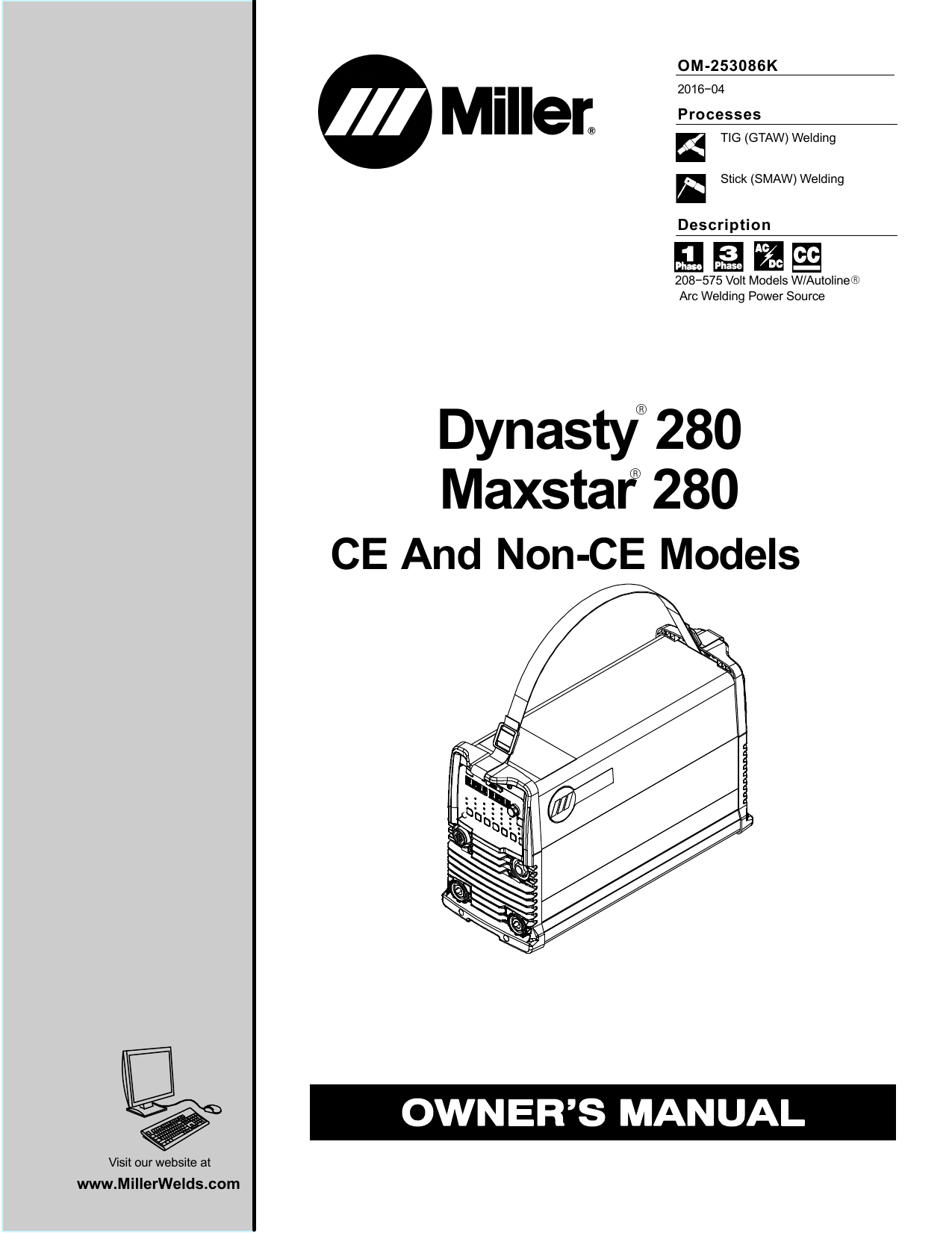 Miller DYNASTY 280 User manual | Manualzz