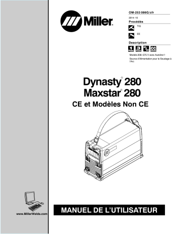 Miller DYNASTY 280 Manuel utilisateur | Manualzz