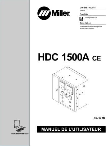Miller HDC 1500A CE Manuel utilisateur | Manualzz