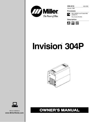 Miller INVISION 304P Owner’s Manual | Manualzz