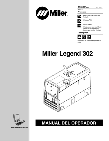 Miller MILLER LEGEND 302 Manual de usuario | Manualzz
