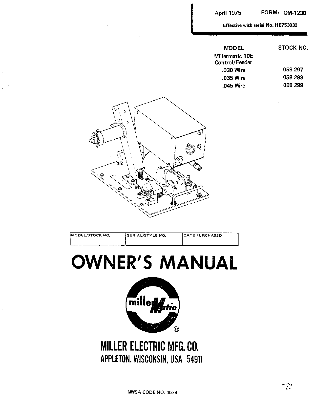 Miller He Owner S Manual Manualzz