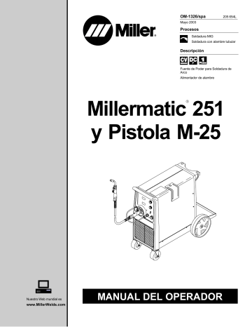 Miller MILLERMATIC 251 Manual de usuario | Manualzz
