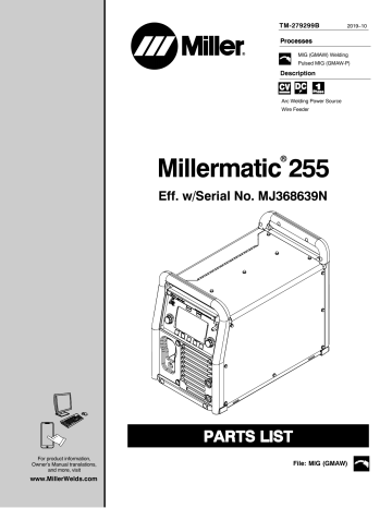 Miller MILLERMATIC 255 User manual | Manualzz