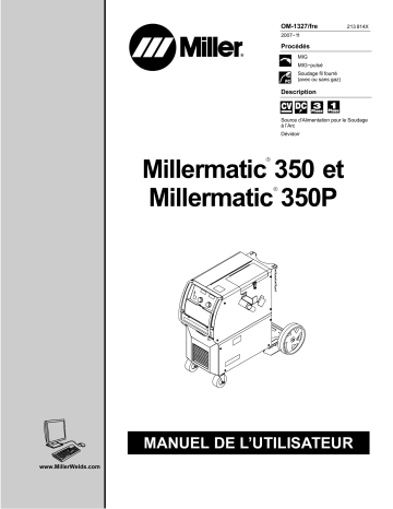 Miller MILLERMATIC 350 Manuel utilisateur | Manualzz