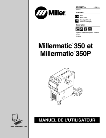 Miller MILLERMATIC 350 Manuel utilisateur | Manualzz
