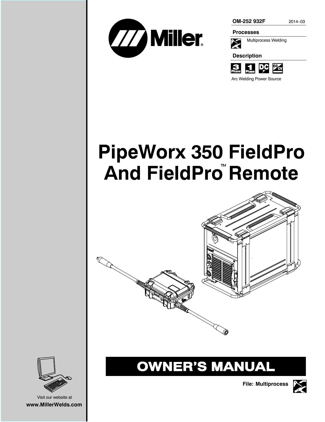 Miller MD390039G Owner's manual | Manualzz