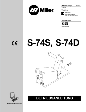 Miller S-74D CE Benutzerhandbuch | Manualzz