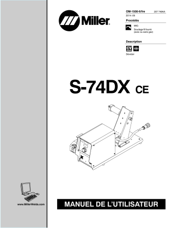 Miller S-74DX CE Manuel utilisateur | Manualzz