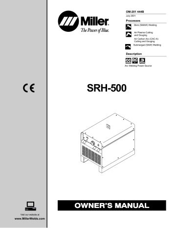 Miller SRH-500 CE Owner’s Manual | Manualzz