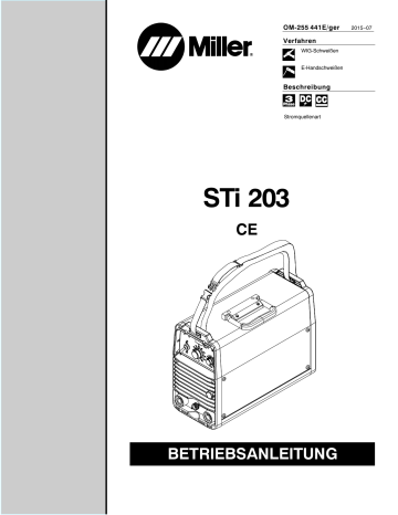 Miller Sti 203 CE Benutzerhandbuch | Manualzz