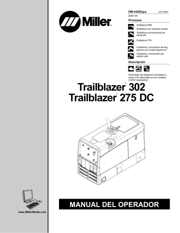 Miller TRAILBLAZER 302 GAS Manual de usuario | Manualzz