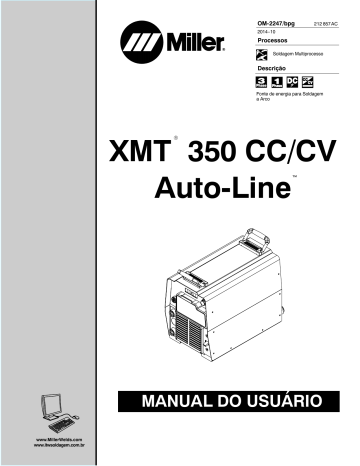 Miller XMT 350 CC/CV AUTO-LINE Manual do usuário | Manualzz