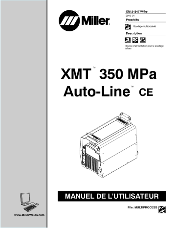 Miller XMT 350 MPA AUTO-LINE CE Manuel utilisateur | Manualzz
