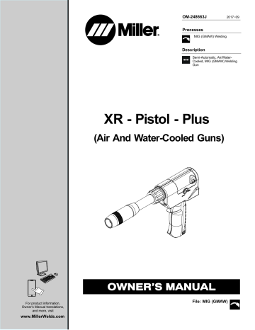 Miller XR - PISTOL - PLUS Owner’s Manual | Manualzz