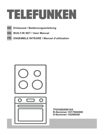 Telefunken TFEHI60SW10A Built-in-Set Instruction manual | Manualzz