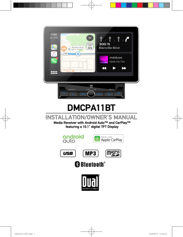 Dual Electronics - 10.1 AV Media Receiver with Apple CarPlay and Android  Auto - DMCPA11BT