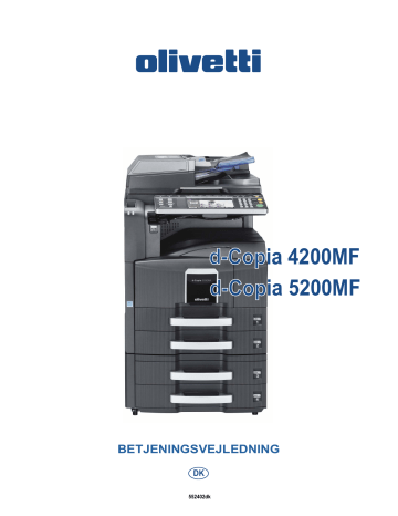 Olivetti d-Copia 4200MF and 5200MF Brugermanual | Manualzz