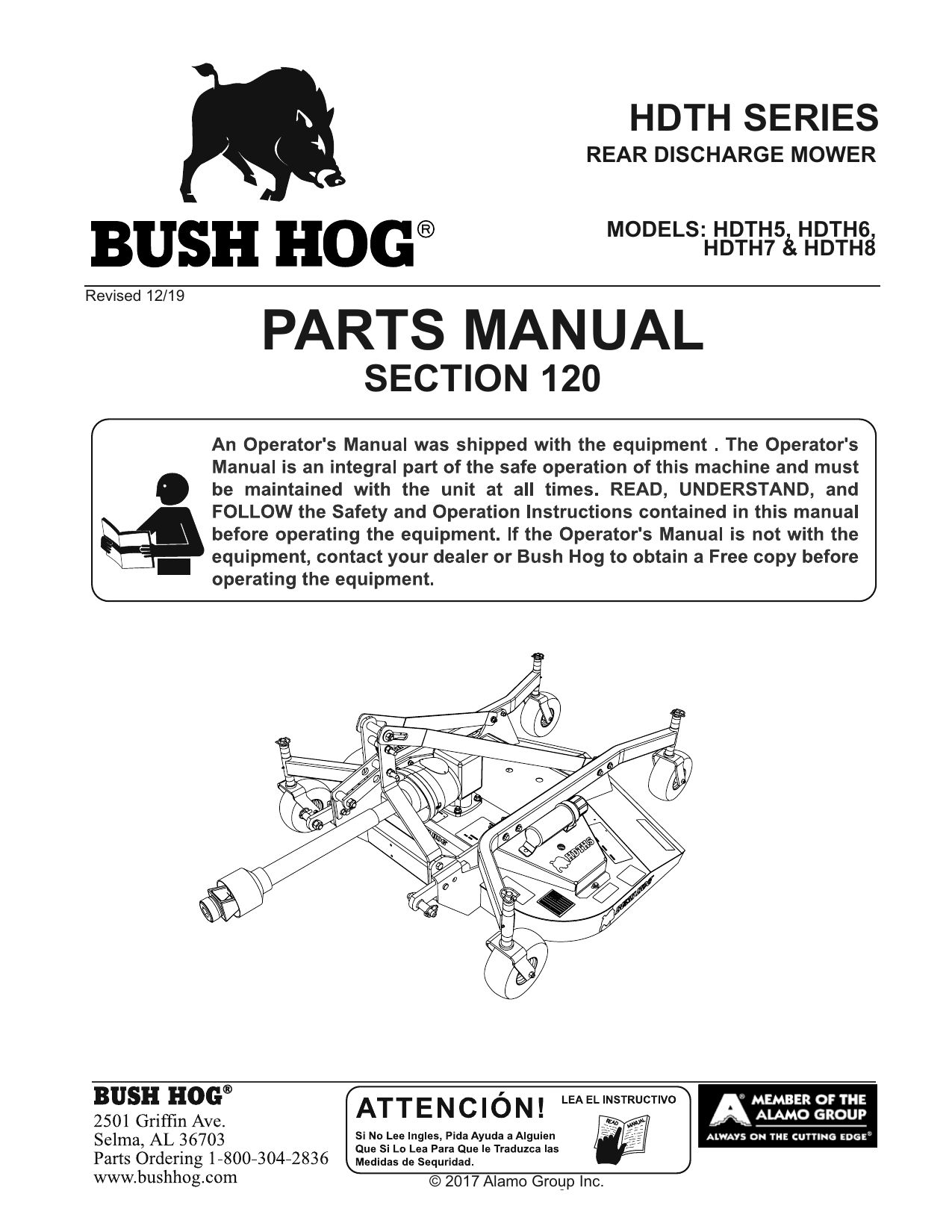 Bush Hog Finishing Mower User manual Manualzz
