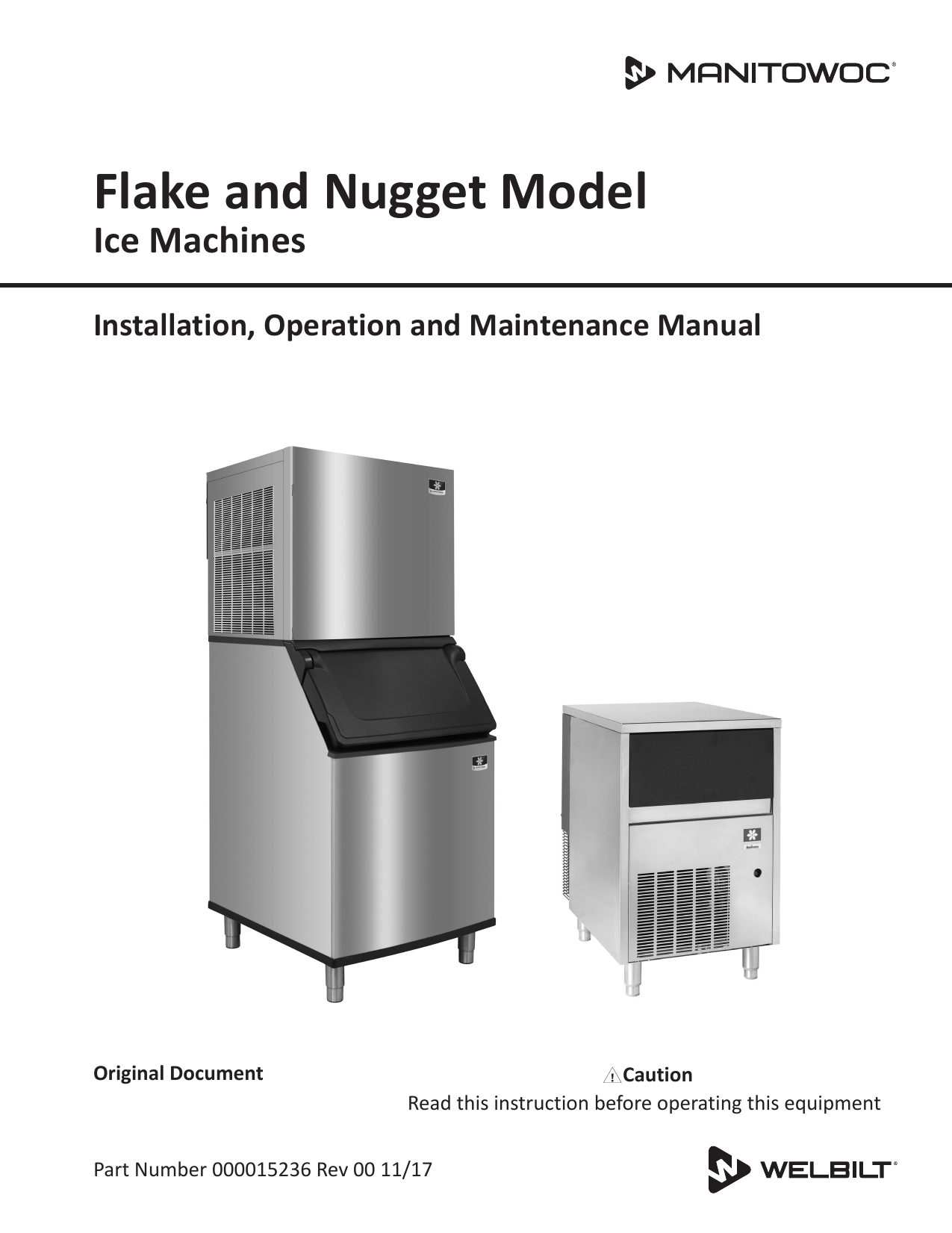 manitowoc ice machine installation manual