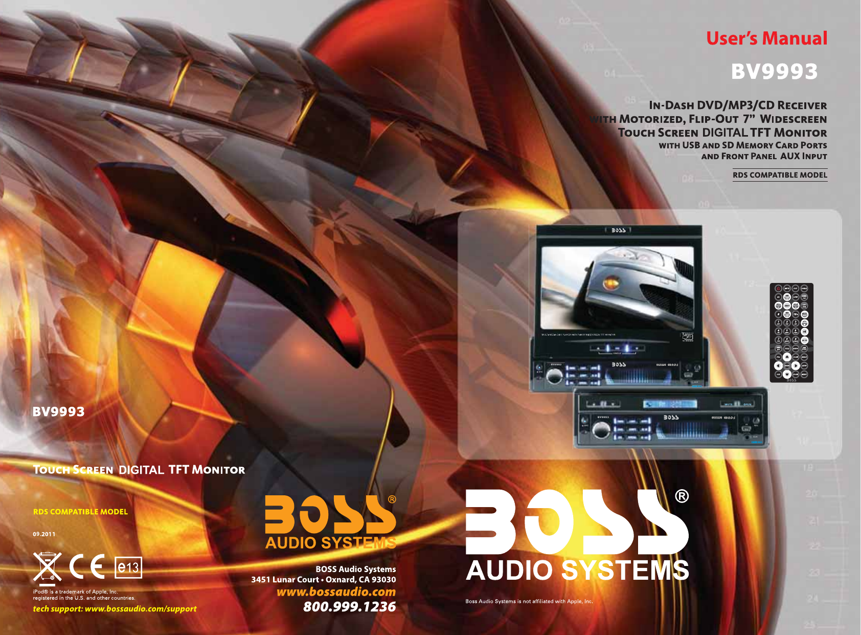 Boss Audio Systems BV9993 Owner's manual | Manualzz