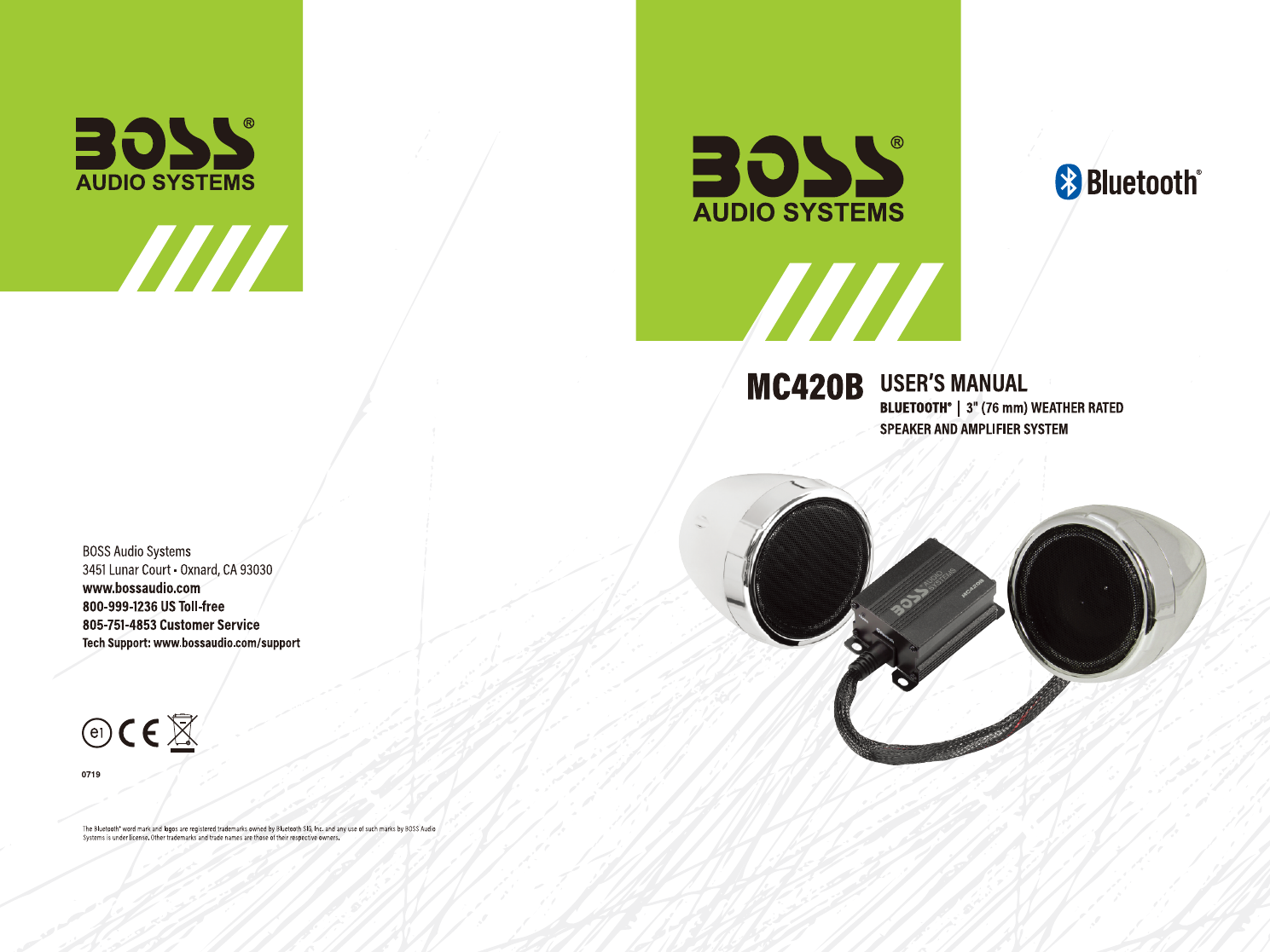 boss audio mc420b bluetooth