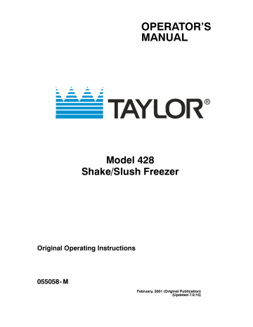 Taylor Model 428 User manual | Manualzz