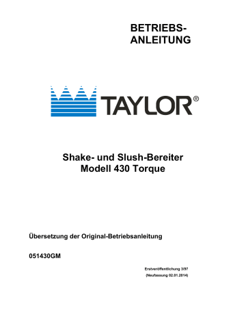 Taylor Model 430 Benutzerhandbuch | Manualzz