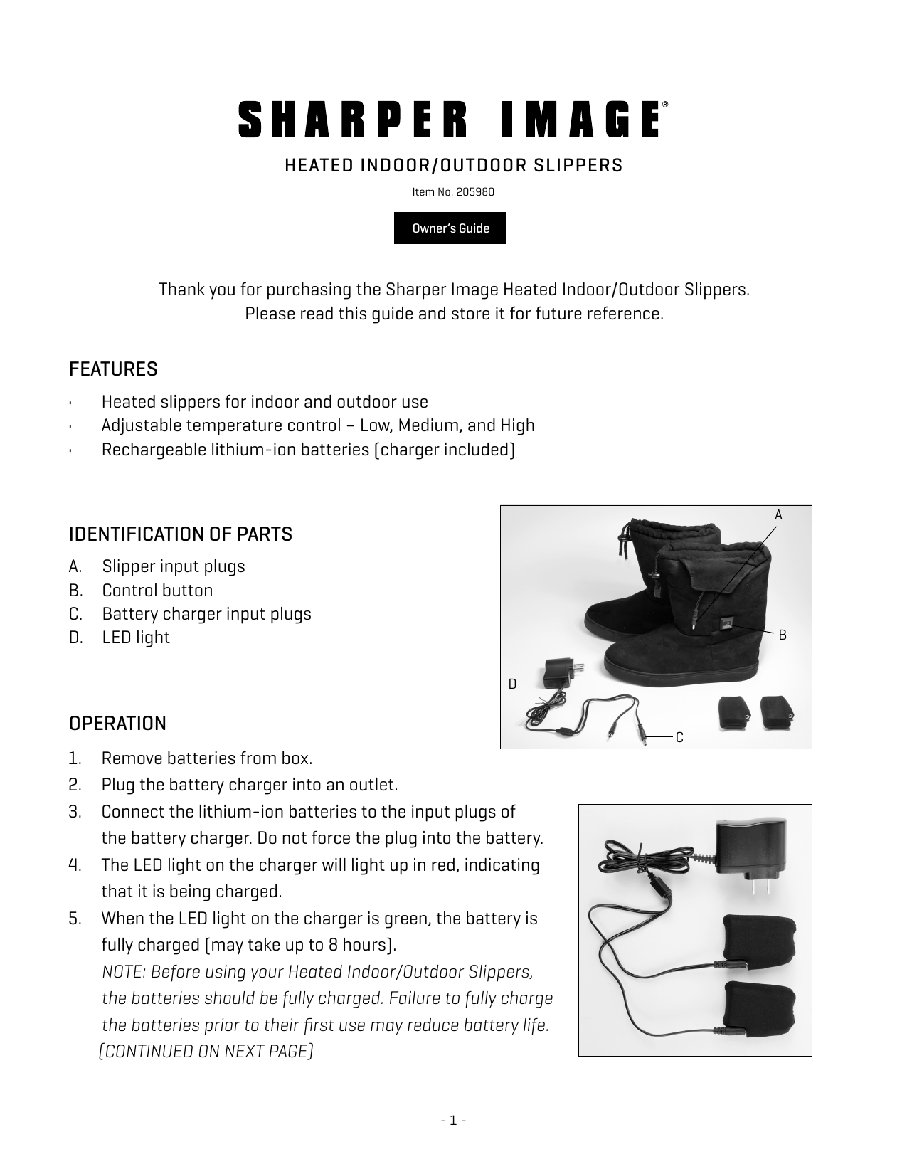 sharper image heated indoor outdoor slippers