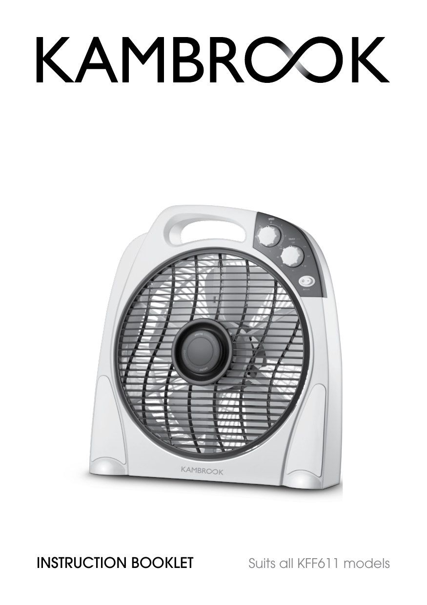 Kambrook Arctic 30cm Box Fan 