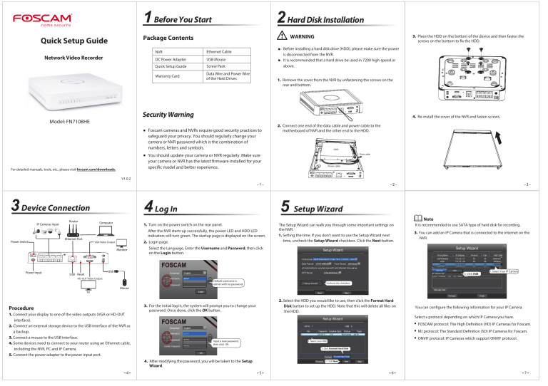 Foscam FN7108HE User manual | Manualzz