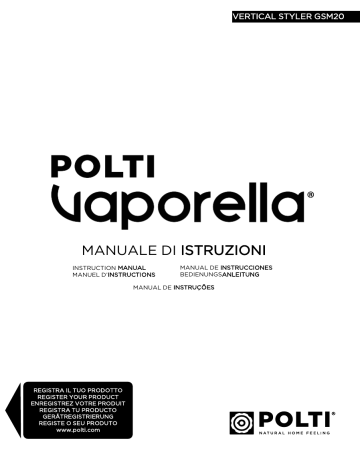 Polti Vaporella Vertical Stiler GSM20 Garment SteamersSteam generator iron User manual | Manualzz