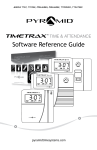Pyramid TimeTrax&trade; Version 5 Software Time Clocks Reference Guide