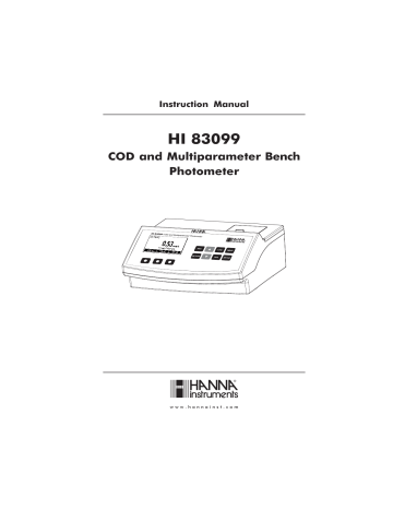 Hanna Instruments HI83099 Owner Manual | Manualzz