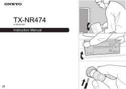 Onkyo Tx Nr474 Owner S Manual