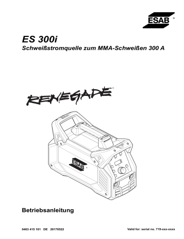 ESAB ES 300i Benutzerhandbuch | Manualzz