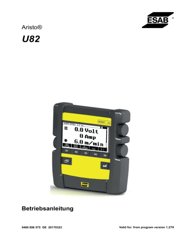 ESAB U82 Benutzerhandbuch | Manualzz
