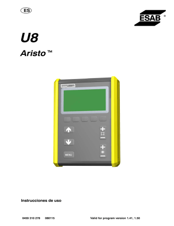 ESAB U8 Aristo Manual de usuario | Manualzz