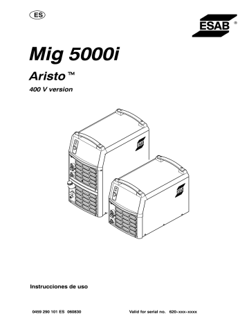 ESAB Mig 5000i Manual de usuario | Manualzz