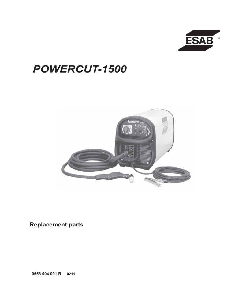 ESAB PowerCut 1500 Specification | Manualzz