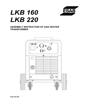 ESAB assembly instruction Installation guide | Manualzz