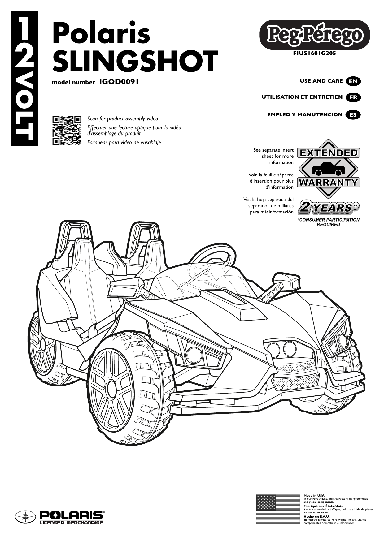 peg perego polaris slingshot