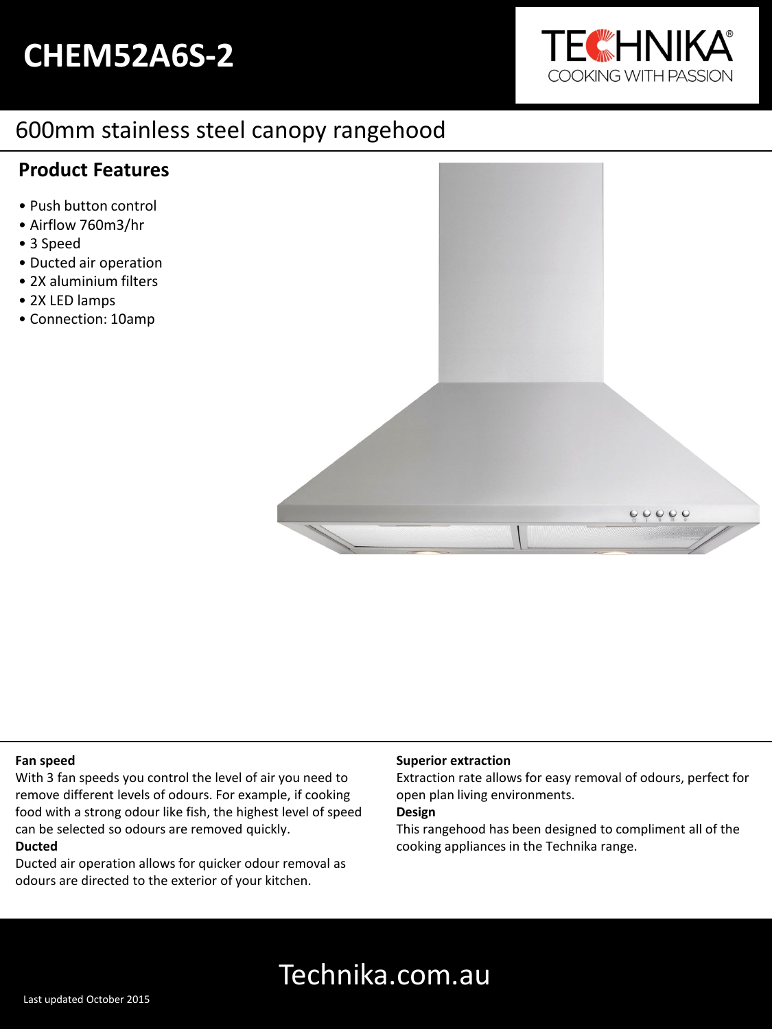 technika canopy rangehood