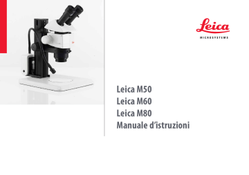 Leica Microsystems M80 Research Manuale utente | Manualzz