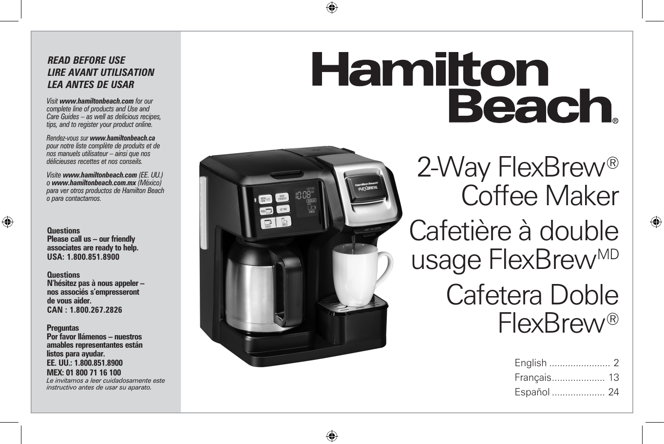 Hamilton Beach FlexBrew Trio Coffee Maker 49934 - general for sale