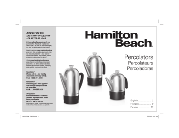 Hamilton Beach 40622R 12-Cup Percolator 