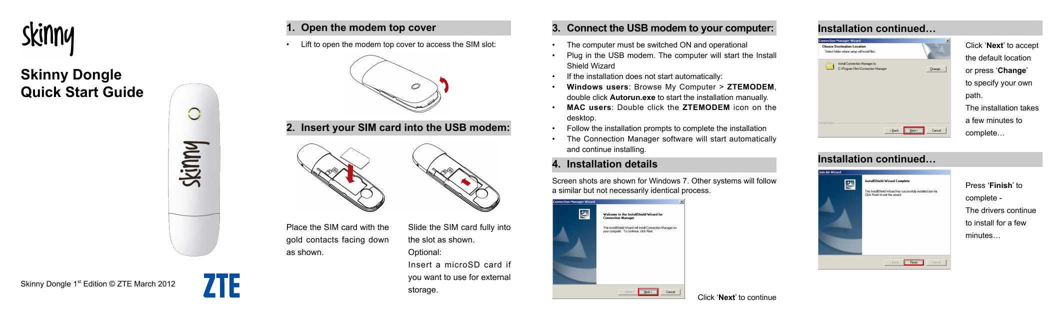 zte 3g modem connection software for mac os x